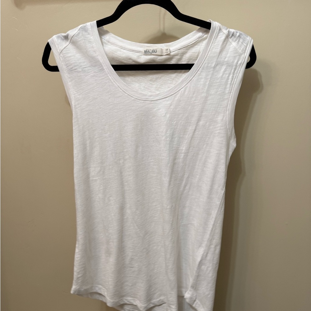 White Sleeveless Top